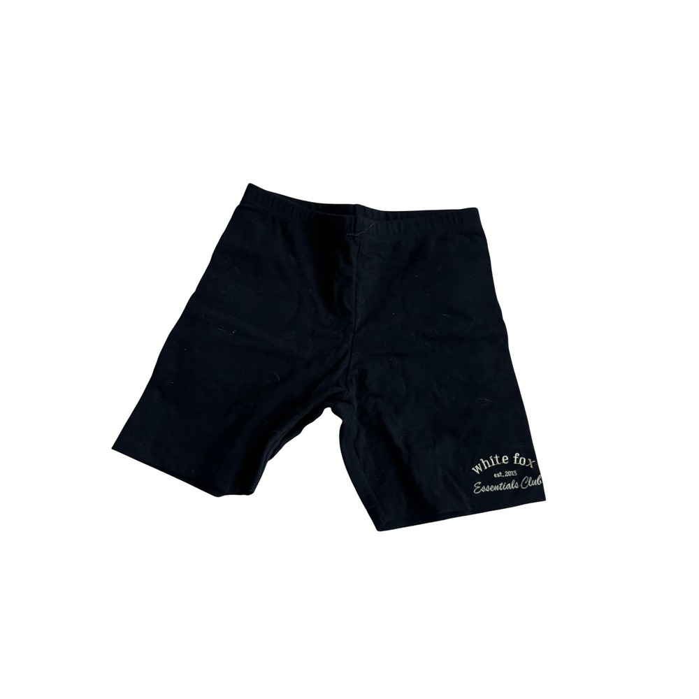 White Fox Boutique Women's Black Essentials Club‎ Biker Shorts Size M